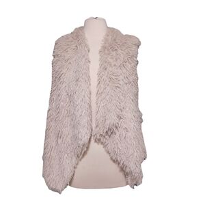 Kaleidoscope Accessories Teddy Faux Fur Vest Open Front Sleeveless OS Be…